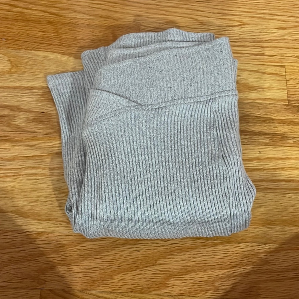 hollister grey crossover pajama flare leggings